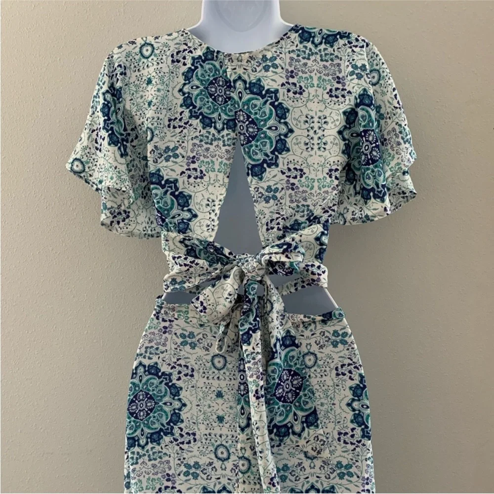 NEW American Rag Maxi Wrap Skirt and Top Matching Two Piece Coord Set